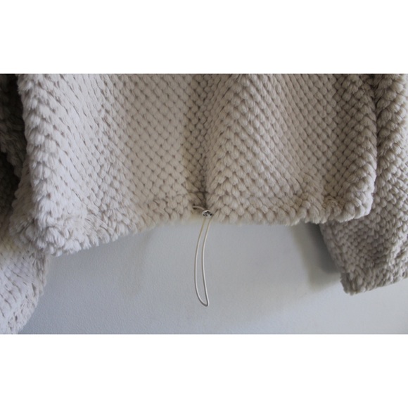 Sadie & Sage NWOT Longing Days Cropped Textured Balloon Sleeve Sweater Top Large - Picture 5 of 8